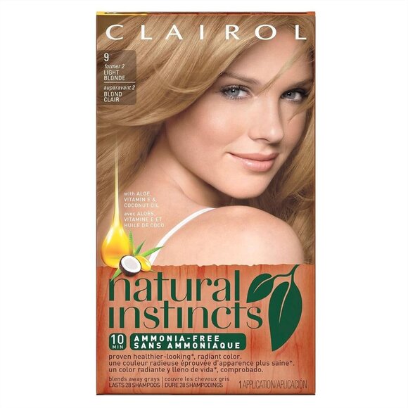CLAIROL Natural Instincts 9 LIGHT BLONDE Semi Permanent Color 2 Sahara - Picture 1 of 3